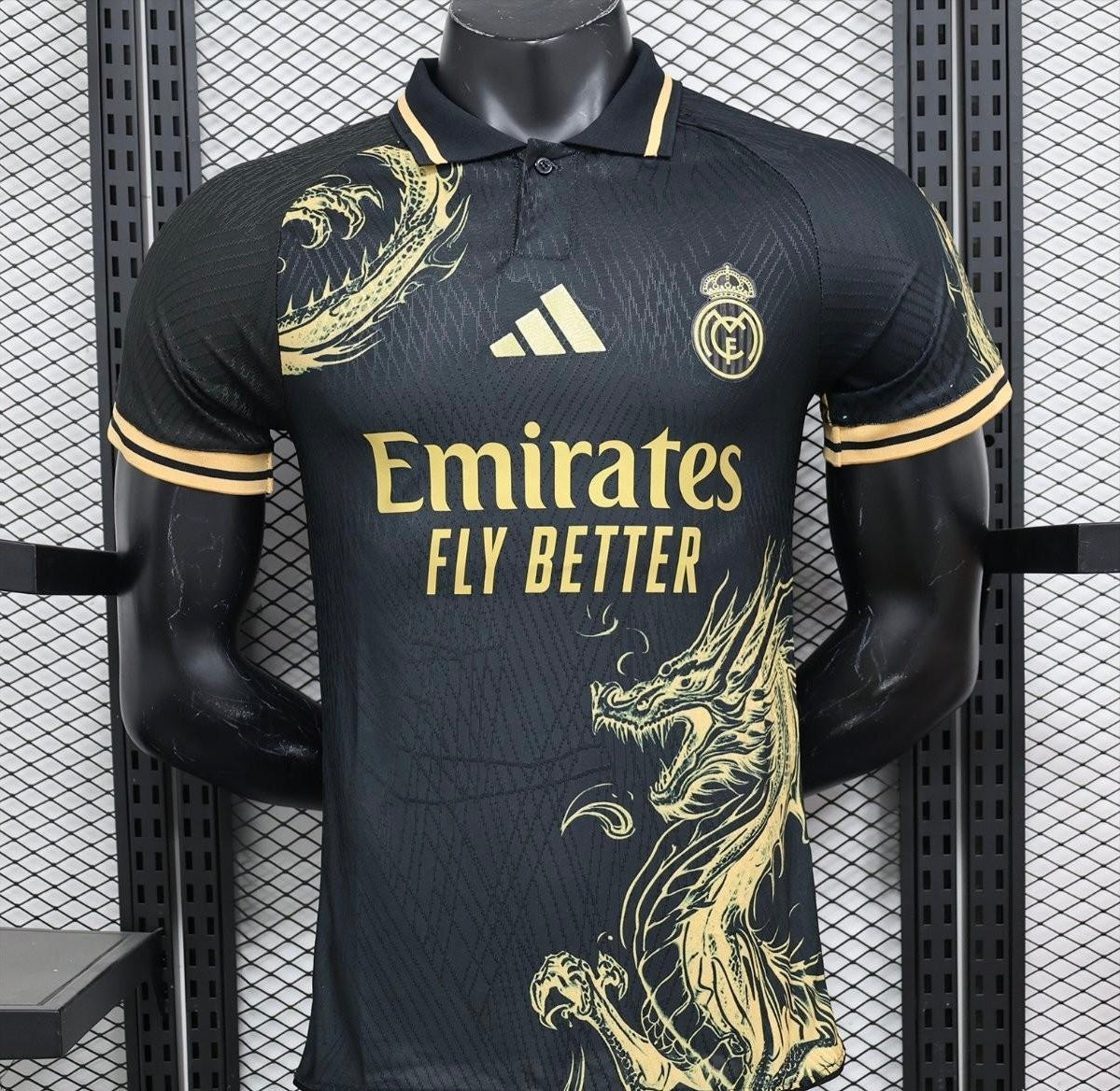 Player Version 24/25 Real Madrid Black/Golden Special Jersey