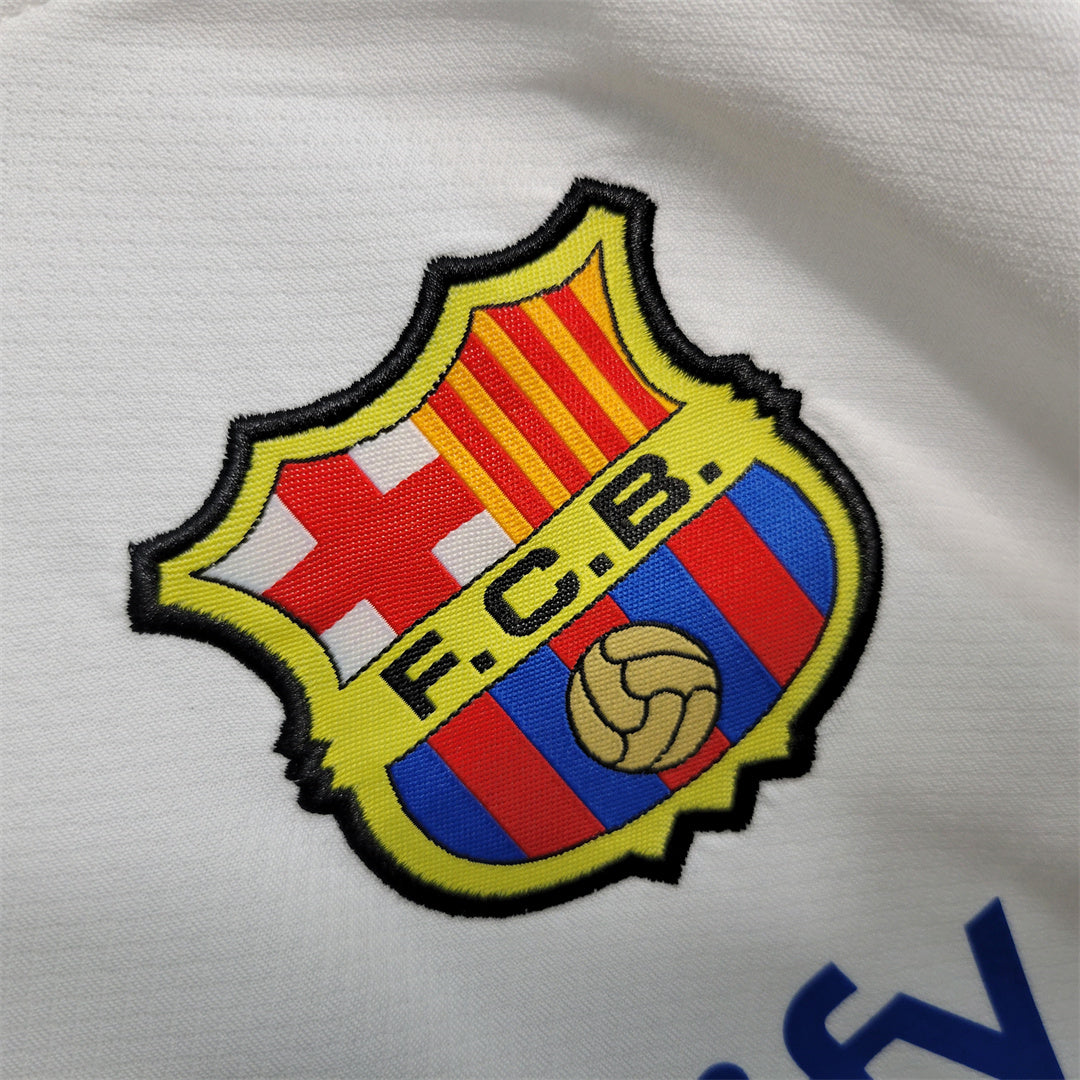 23-24 Barcelona away kids kit