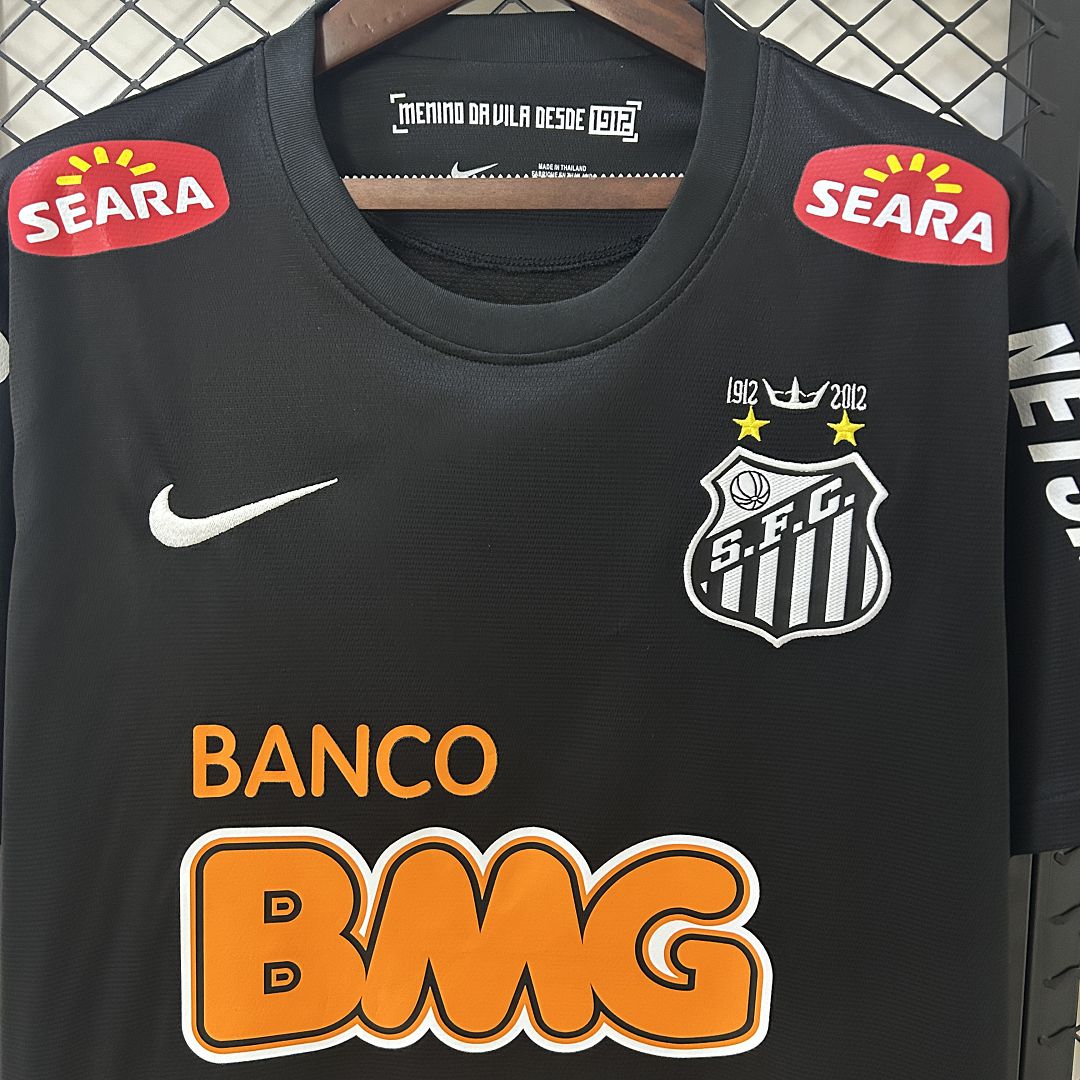 12-13 Santos Away Retro Kit Neymar Jr