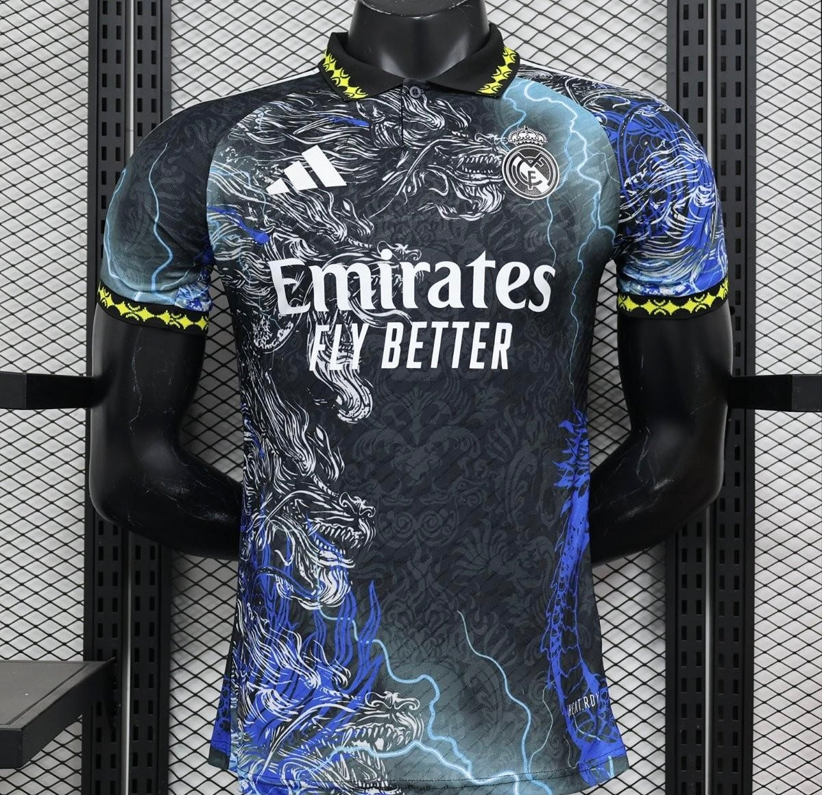 Player Version 24/25 Real Madrid Black/Blue Dragon Special Jersey