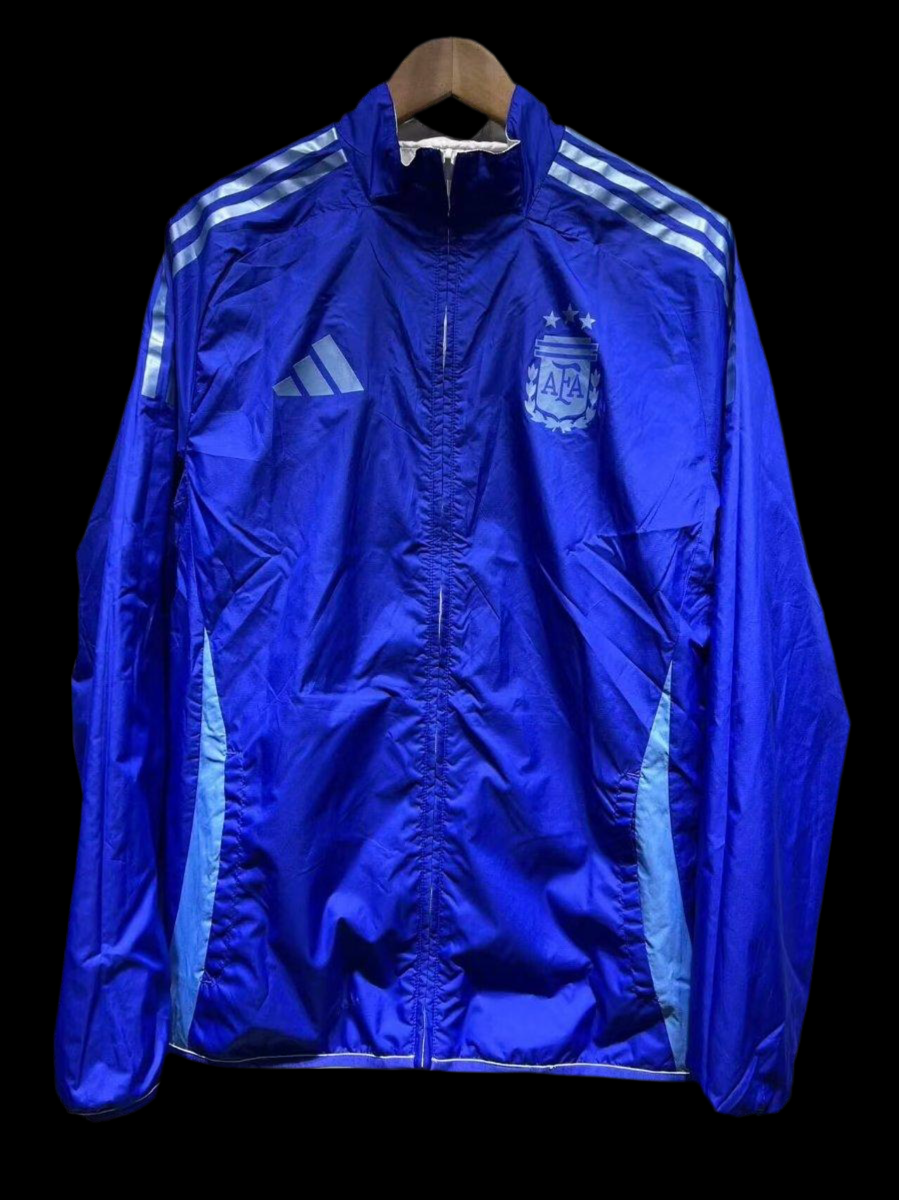 2024 Argentina White/Blue Reversible Windbreaker