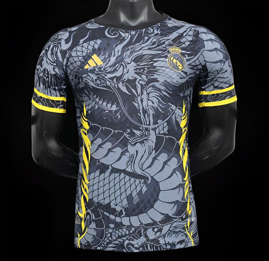 Player Version 24/25 Real Madrid Grey/Black Dragon Jersey