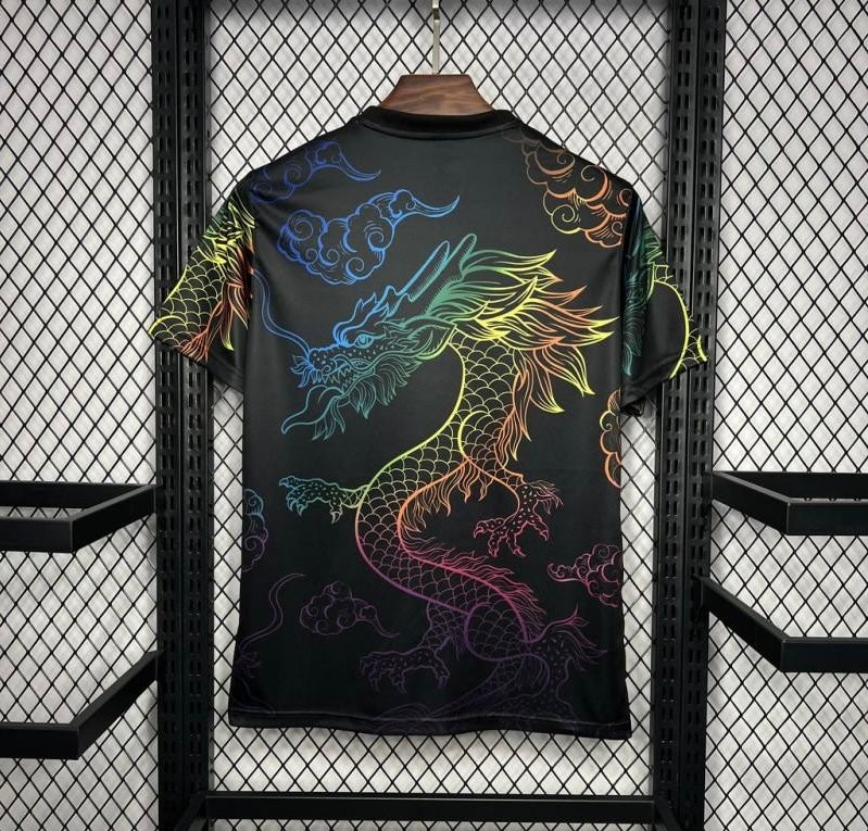 24/25 Real Madrid Black Multi-Color Dragon Special Jersey