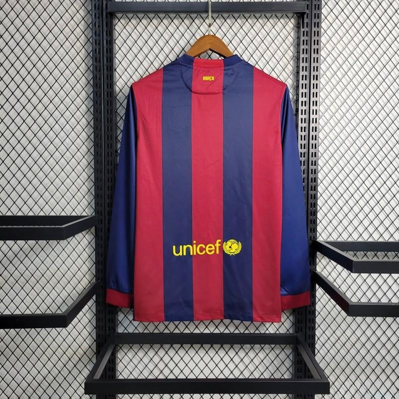 Retro 14/15 Barcelona Home Long Sleeve