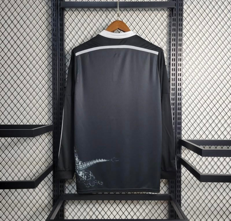 Retro 14/15 Real Madrid Third Black Dragon Long Jersey