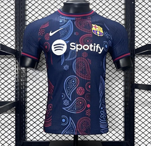 24/25 Barcelona "Paisley Fusion" Special Kit in Navy Blue