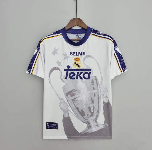 Retro 97-98 Real Madrid Champions League Commemorative Edition