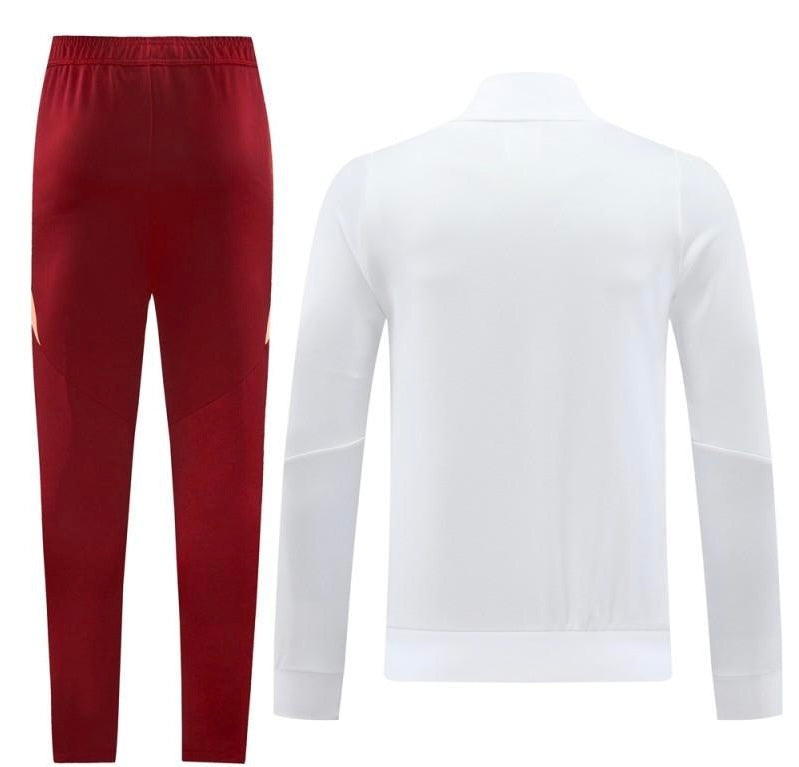 24/25 Roma White Full Zipper Jacket +Long Pants