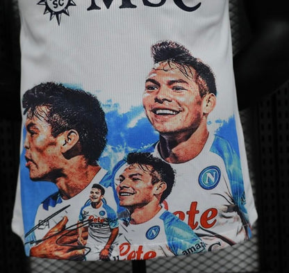 Player Version SSC Napoli Face Game Hirving Lozano Champion Jersey