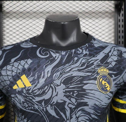 Player Version 24/25 Real Madrid Grey/Black Dragon Jersey