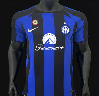 22/23 Inter Milan Home Jersey With Paramount Plus Sponsor