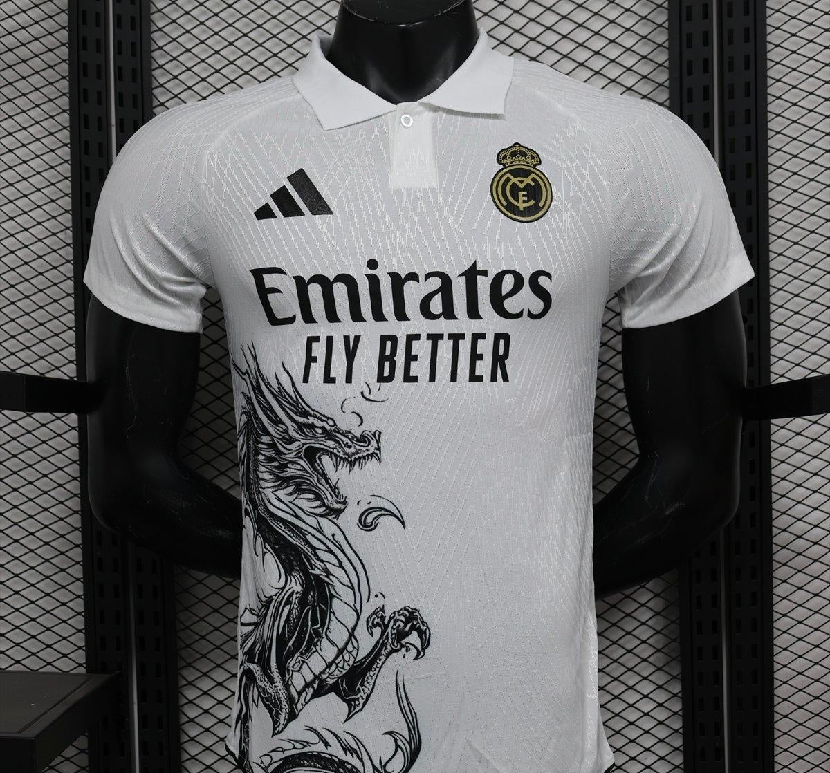 Player Version 24/25 Real Madrid Dragon White Special Jersey