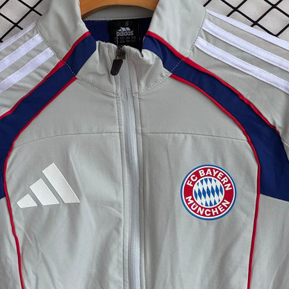 2025/26 Bayern Munchen Grey Windbreaker Set