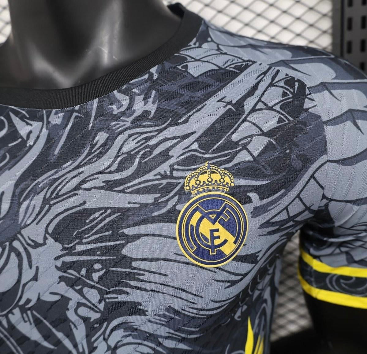 Player Version 24/25 Real Madrid Grey/Black Dragon Jersey
