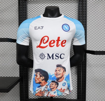 Player Version SSC Napoli Face Game Hirving Lozano Champion Jersey