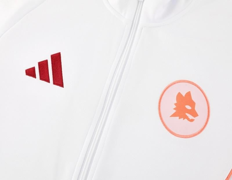 24/25 Roma White Full Zipper Jacket +Long Pants