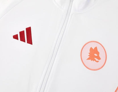 24/25 Roma White Full Zipper Jacket +Long Pants