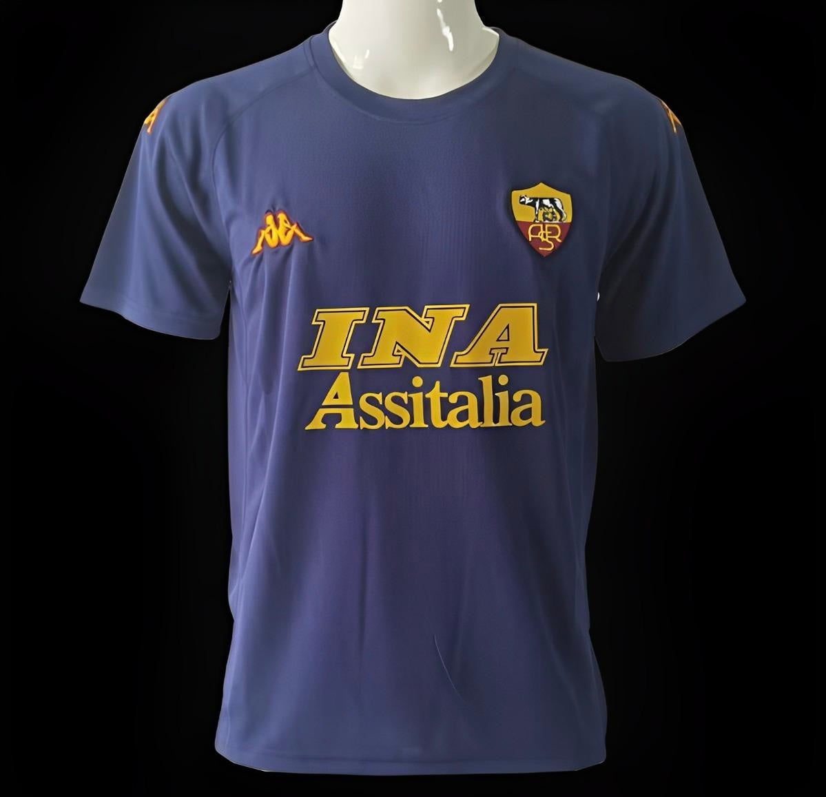 Retro 01/02 Roma Third Blue Jersey