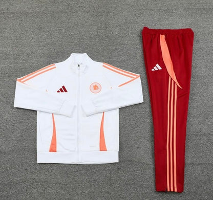 24/25 Roma White Full Zipper Jacket +Long Pants