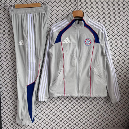 2025/26 Bayern Munchen Grey Windbreaker Set