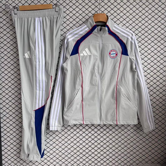 2025/26 Bayern Munchen Grey Windbreaker Set