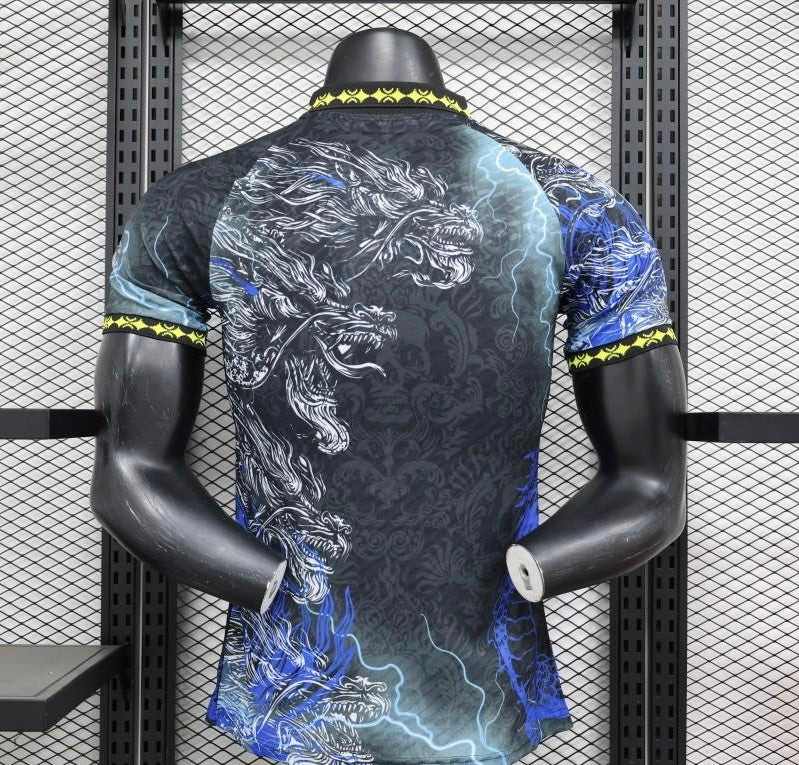 Player Version 24/25 Real Madrid Black/Blue Dragon Special Jersey