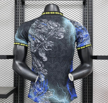 Player Version 24/25 Real Madrid Black/Blue Dragon Special Jersey