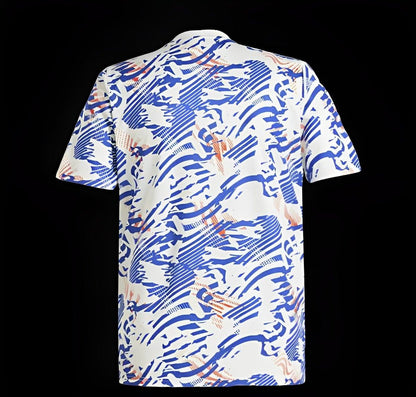 24/25 Olympique Lyon Abstract Blue Orange Pre-match Jersey