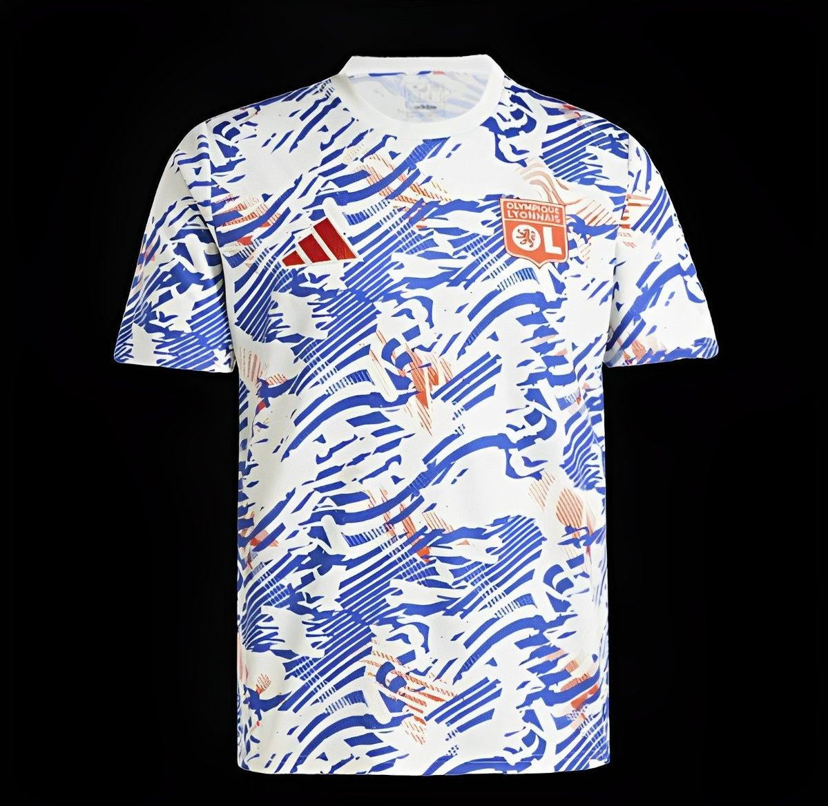 24/25 Olympique Lyon Abstract Blue Orange Pre-match Jersey