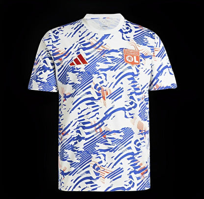 24/25 Olympique Lyon Abstract Blue Orange Pre-match Jersey