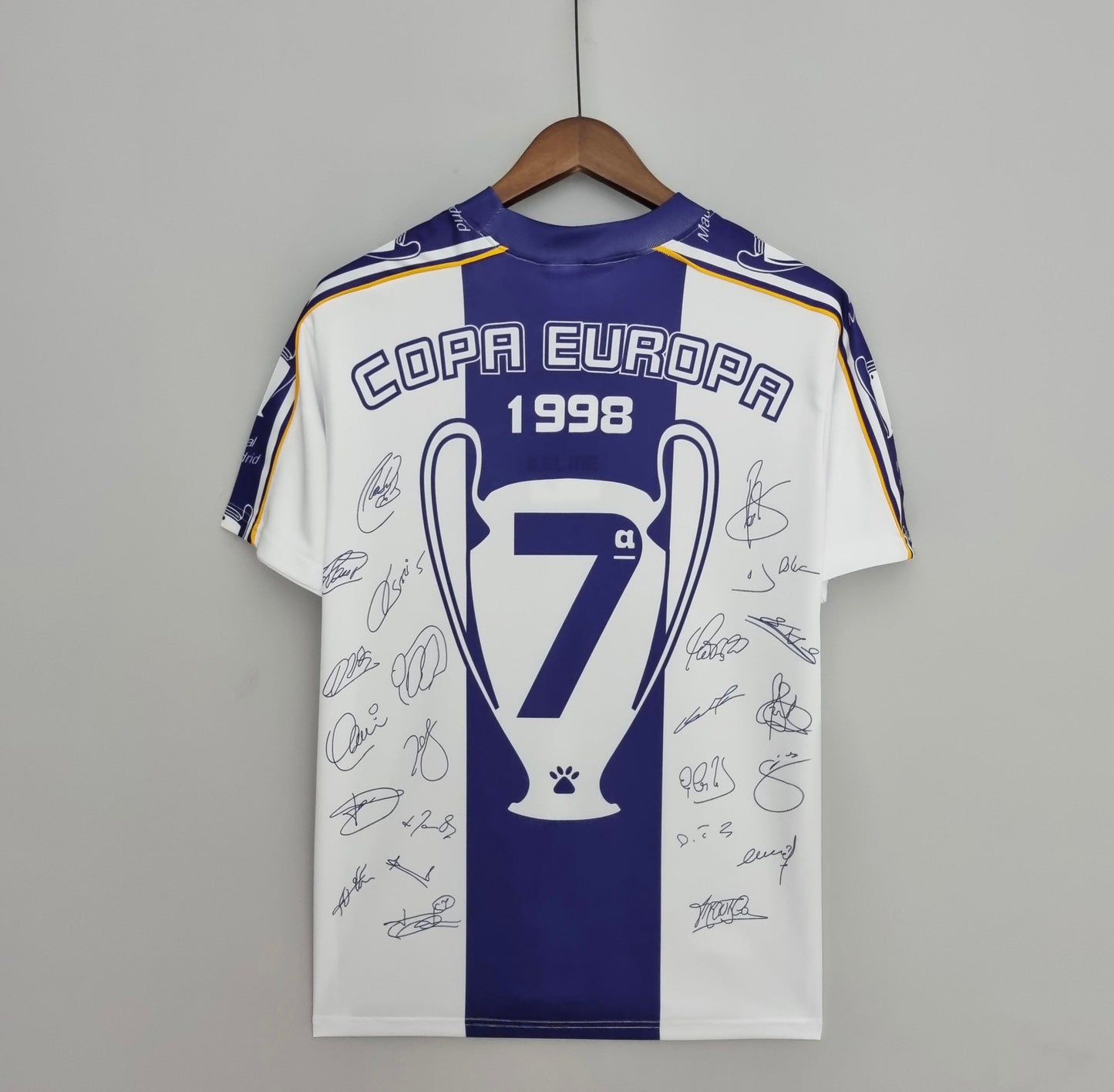 Retro 97-98 Real Madrid Champions League Commemorative Edition