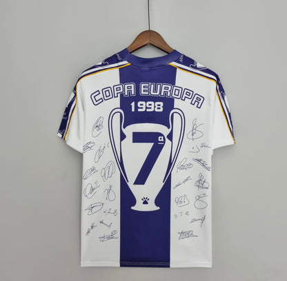 Retro 97-98 Real Madrid Champions League Commemorative Edition